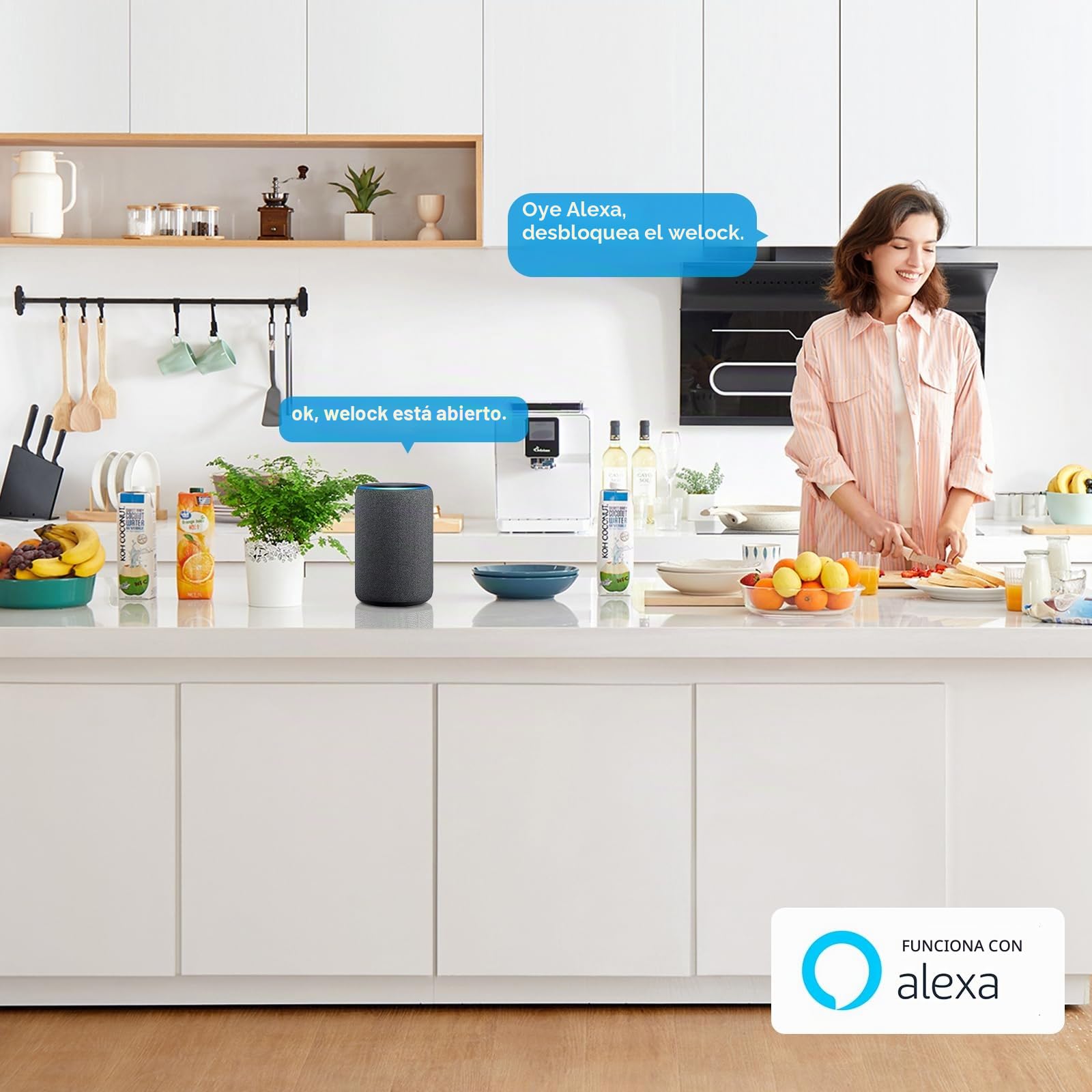 WELOCK WiFiBox Pasarela Bluetooth Cerradura inteligente Hogar inteligente-Desbloqueo remoto y conexión con Alexa