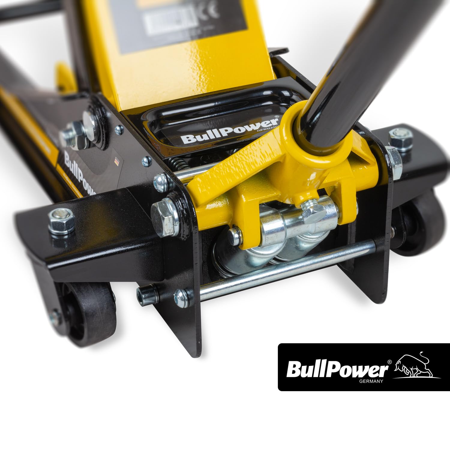 BullPower BP8000 Hydraulischer tiefer Racing Rangierwagenheber 3T Quicklift 3000kg 75-500mm, Wagenheber für Racing Sportwagen, Rennsport + 2X Gummiauflage