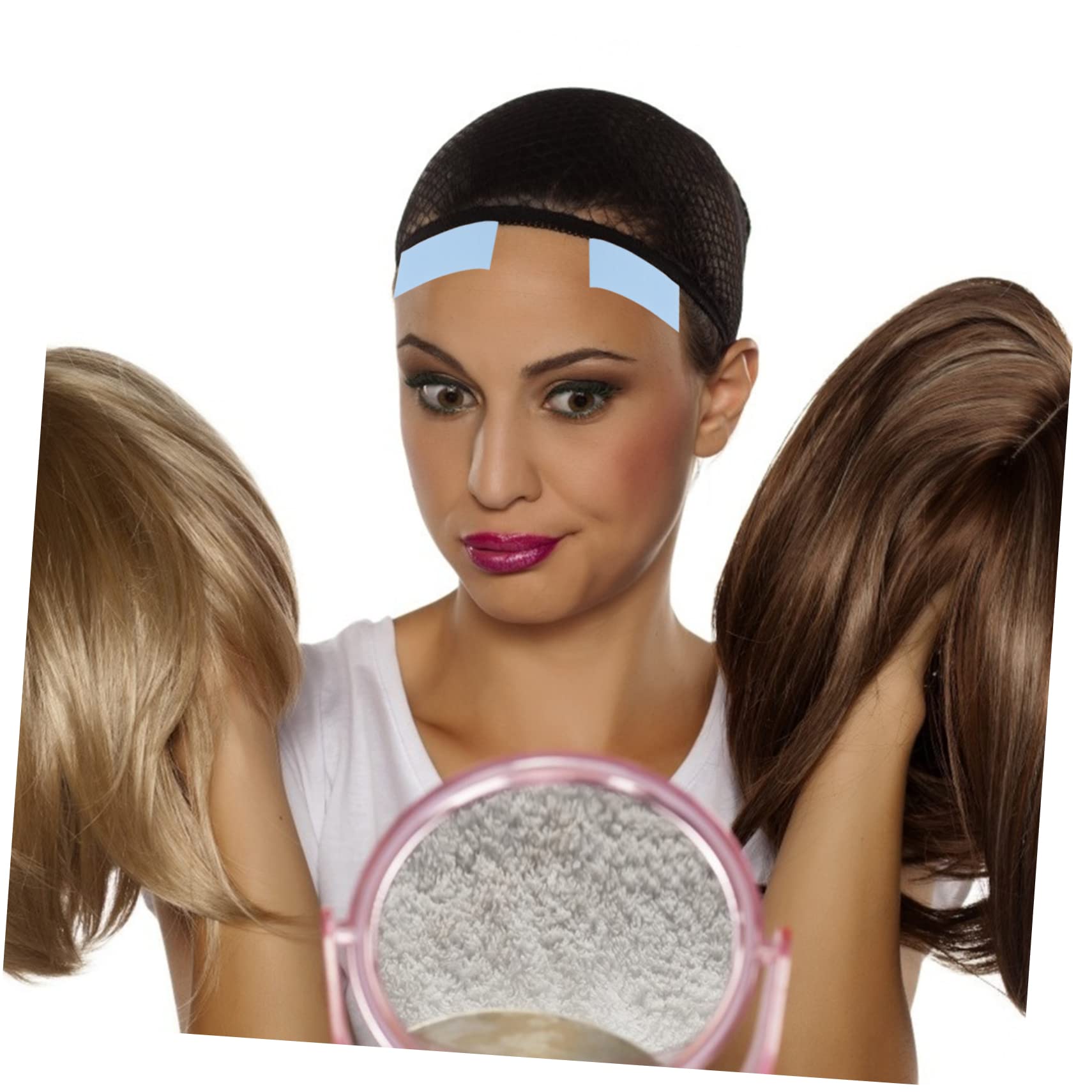 Gogogmee 2sets Wig Adhesive Tape Double Sided Wig Adhesive Mini Tape for Hair Extensions 36pcs*2