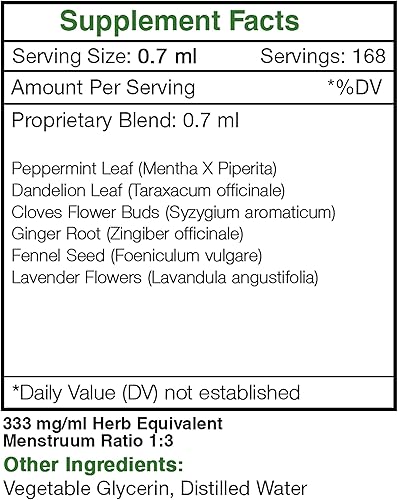 Miniatura 4 de Intesti Secret Extracto sin alcohol, menta, diente de león, clavo, jengibre, semilla de hinojo, lavanda. Soporte para el tracto intestinal de