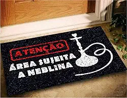 Tapete Capacho Entrada Narguile 60x40 Area Sujeita A Neblina