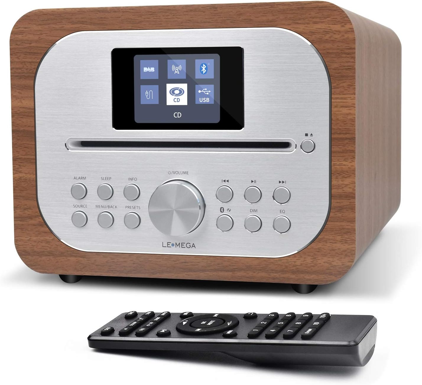 Radio Bluetooth Dab Radio DAB+ Portable Avec Bluetooth - Ecran Couleur LCD, 2600mAh, 12h Autonomie - Hi-Fi 8W Radio 40 Présélections