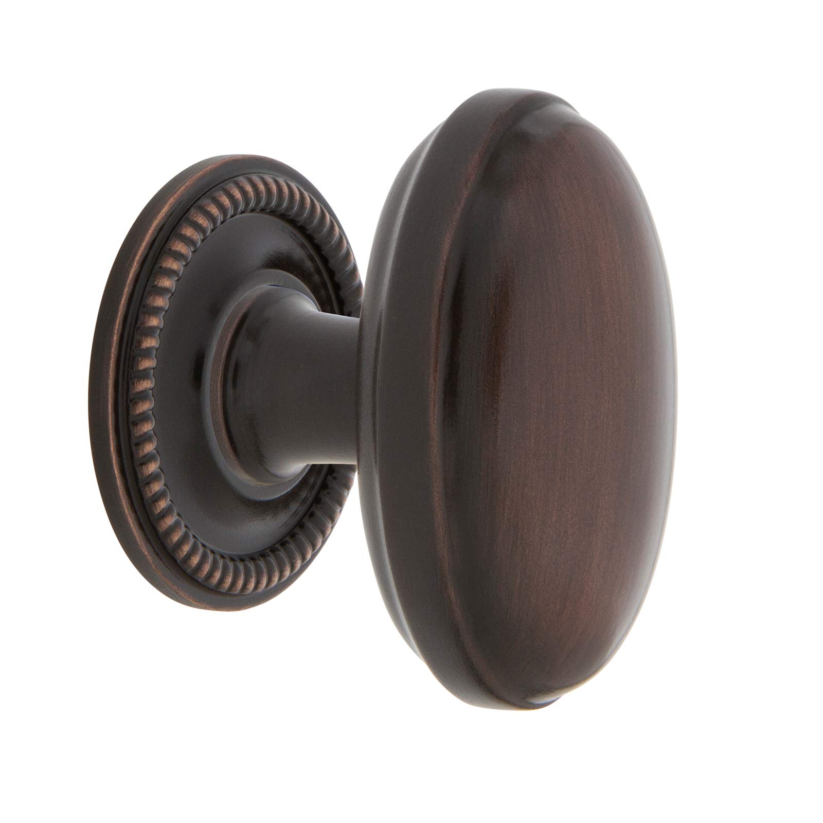 Warehouse 769507 Homestead Brass 1 3/4" Knob with Rope Rose in Timeless Bronze Cabinet Hardware