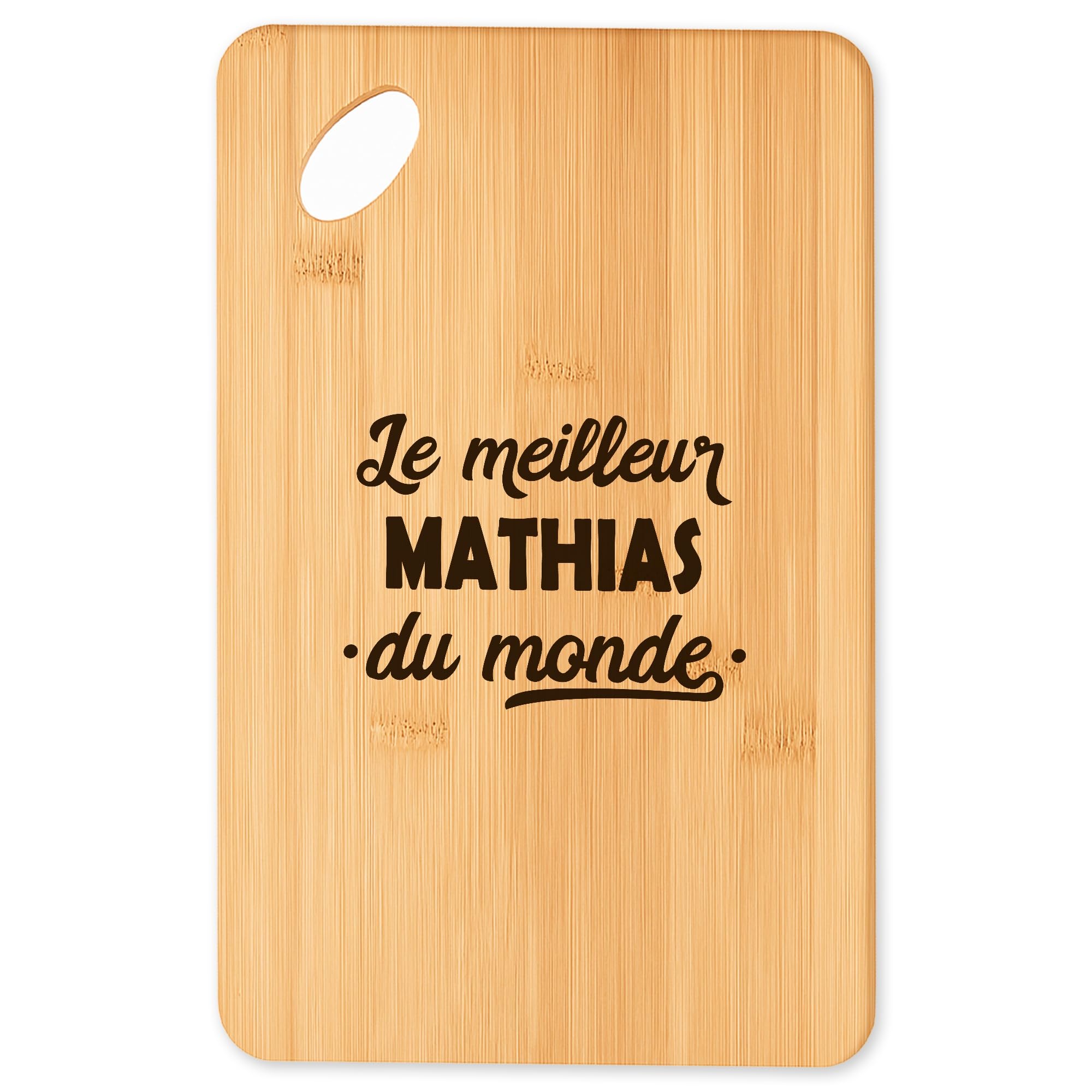 Planche à découper et plateau apéro en bambou Super Mathias 2 pour cuisine extérieure