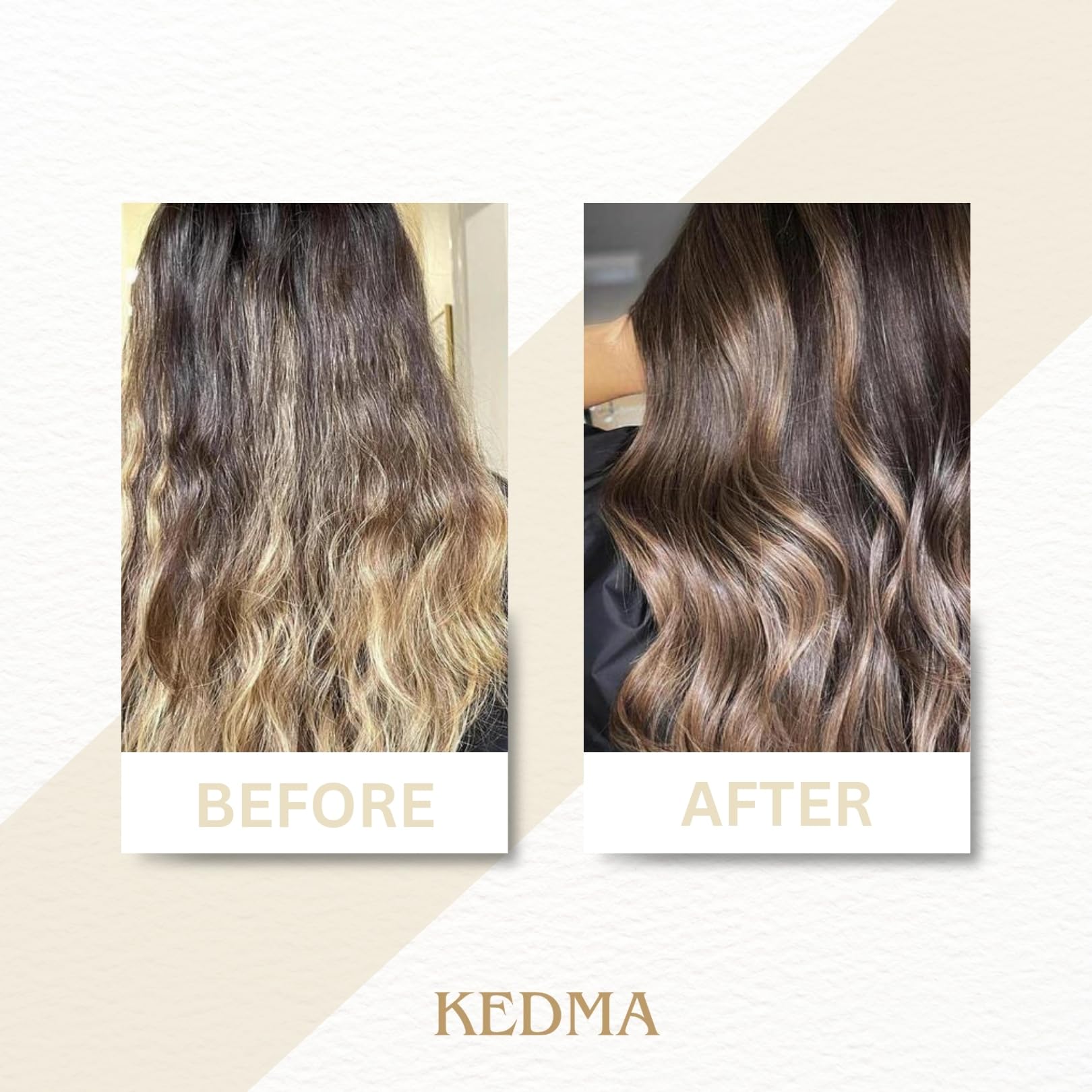 KEDMA - Duo Cheveux Shampooing & Après-Shampooing - 2x250ml | Le duo shampooing et après-shampooing nettoie, démêle et hydrate les cheveux secs ou abîmés.