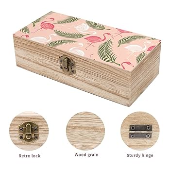 Amazon｜木製ボックス 鳥 夏 背景 収納ケース アクセサリー収納