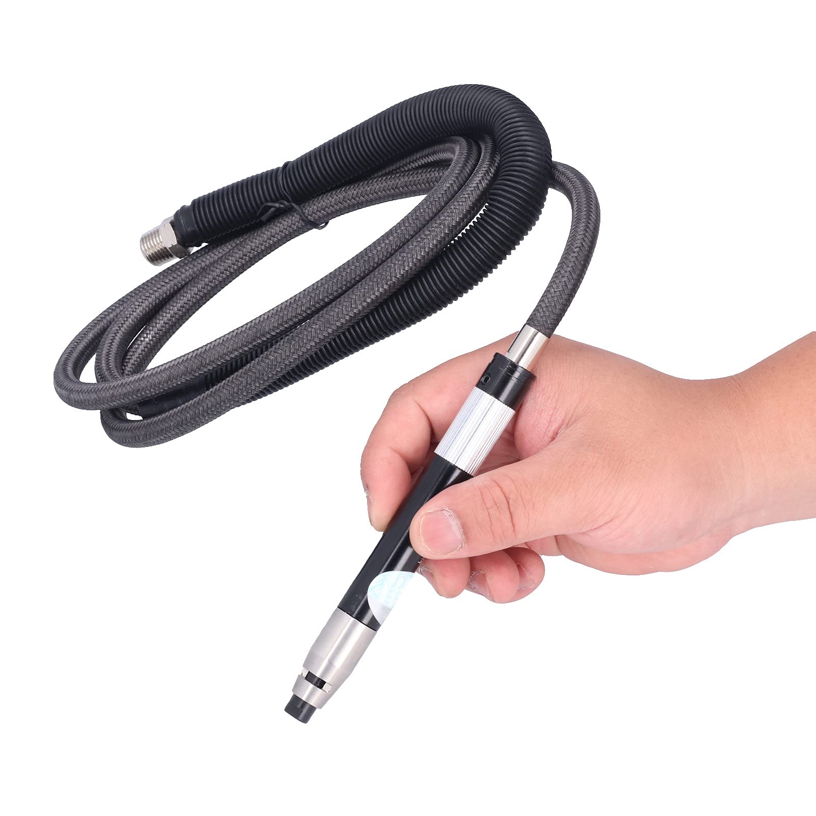 Kit Smerigliatrice Pneumatica Ad Alta velocità Regolabile con Penna Pneumatica per Incisione e Lucidatura di Acciaio Legato con Pinza da 3 Mm (stile giapponese)