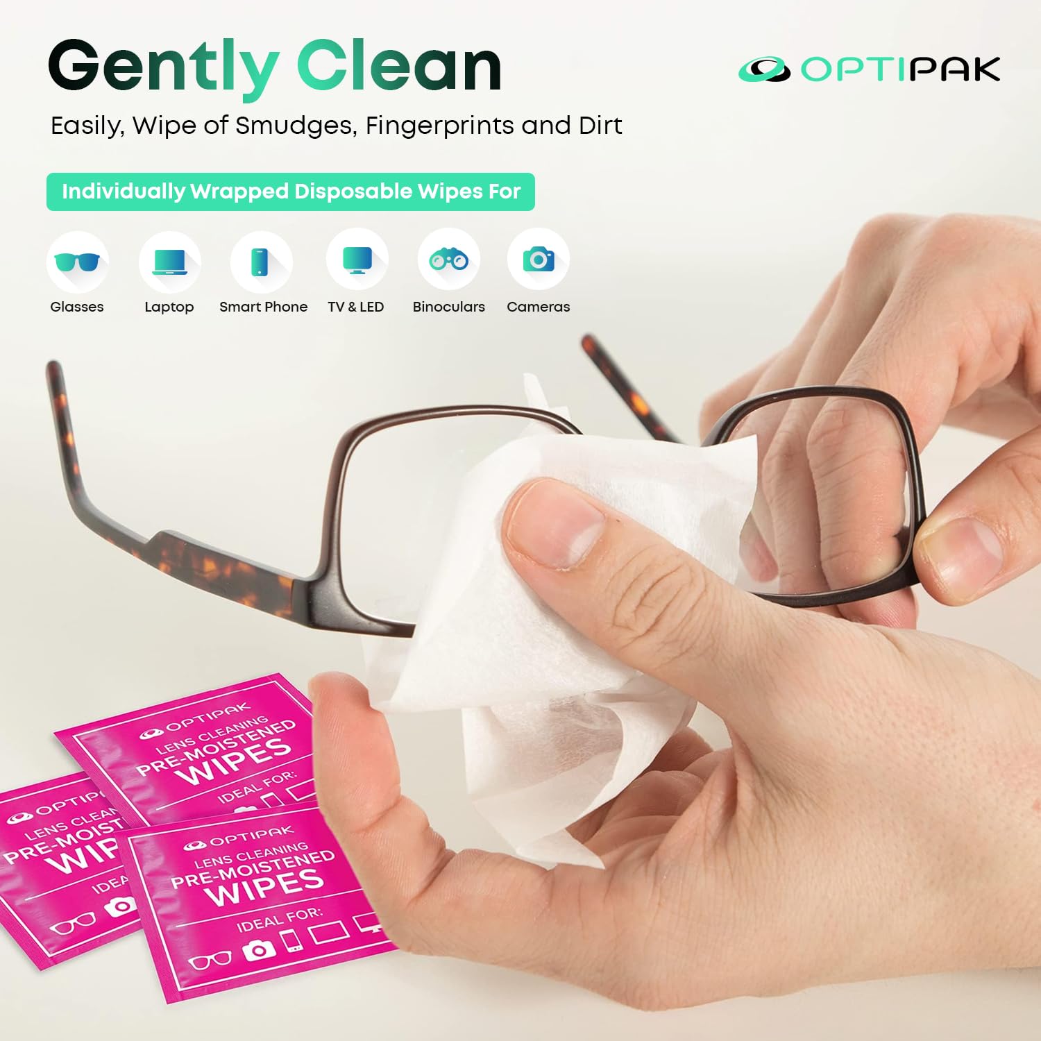 Sparkle - Kit de spray limpiador de lentes seguro antirreflectante – (2) aerosoles limpiadores de gafas de 1 onza, (5) toallitas prehumedecidas para lentes y (1) bolsa multiusos para gafas, lentes y