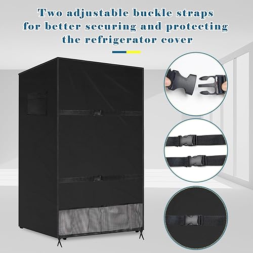 Miniatura 4 de Funda para refrigerador al aire libre, impermeable, para minicongeladores verticales, cubierta de protección para refrigerador de cerveza para la