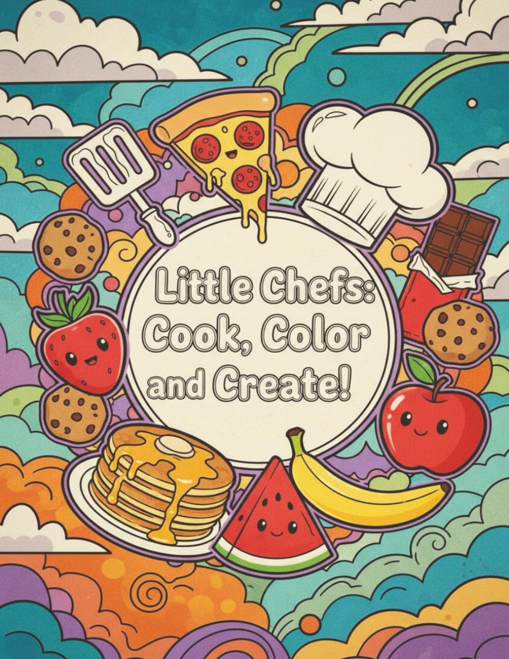 Little Chefs: Cook, Color, and Create!: A Playful Recipe and Coloring Book for Kids