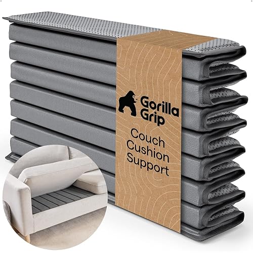GORILLA GRIP Heavy Duty Couch Cushion Support Board to Fix Sagging Sofas, 24 x 96 Wide Oversized Sofa, Plywood Boards Add Strong Seat Supports, Stay in Place Replacement Stuffing Under Couches Grey