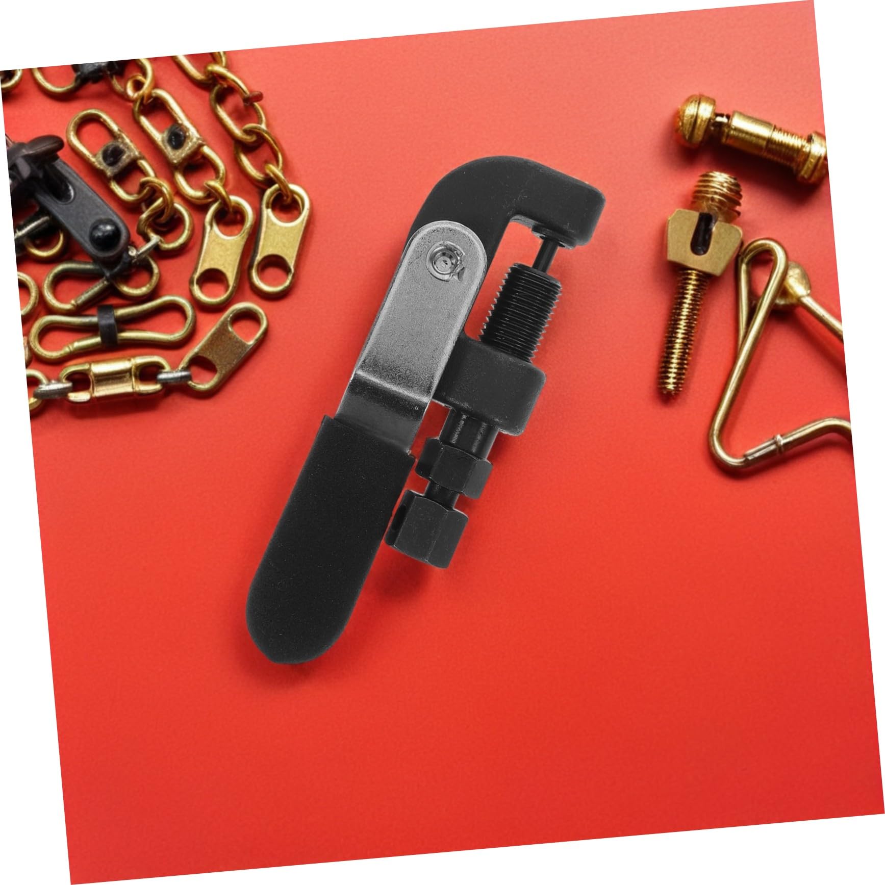 BESTYASH Utensile per Rompere Catena Rulli Rompicatena per Motociclette e Biciclette Strumento per Rimozione Maglie e Rivettatura Catena