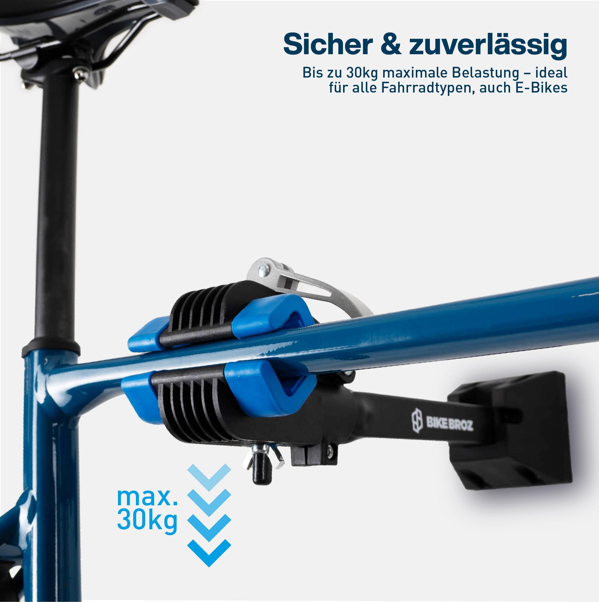 Stabile Fahrrad Wandhalterung geeignet als Montageständer und Reparaturständer | Fahrradständer Wandhalter für E-Bike, Mountainbike, Rennrad und Co. | Fahrrad Aufhängung by BikeBroz
