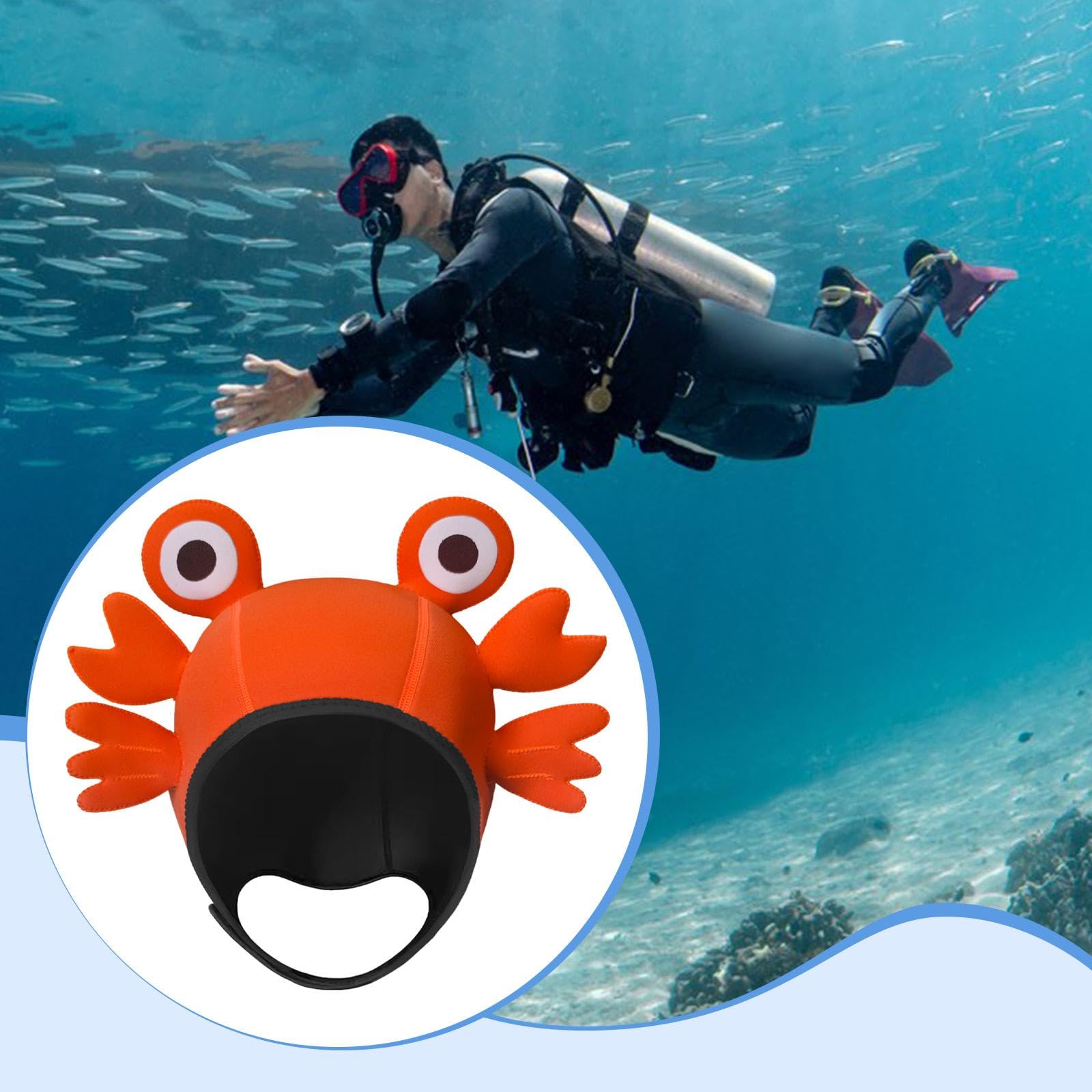 Oshhni Cuffia da Sub, Cappello da Sub, Carino, in Neoprene, Cappuccio da Surf, Cappuccio da Muta per Uso Subacqueo