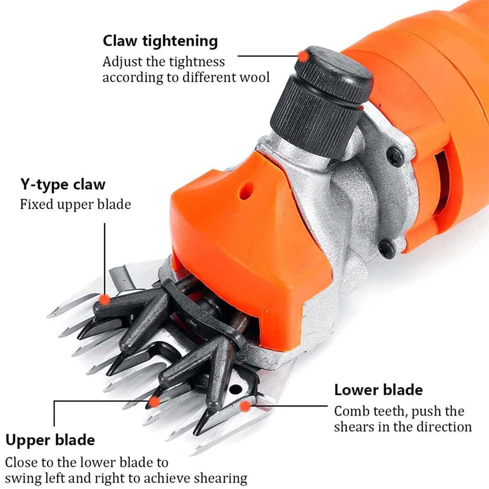 Cesoie Elettriche per Pecore, 690W 6 Marce Elettriche per Tosare per Pecore E Capre per Pecore, Capre, Lama, Cavalli, Alpaca