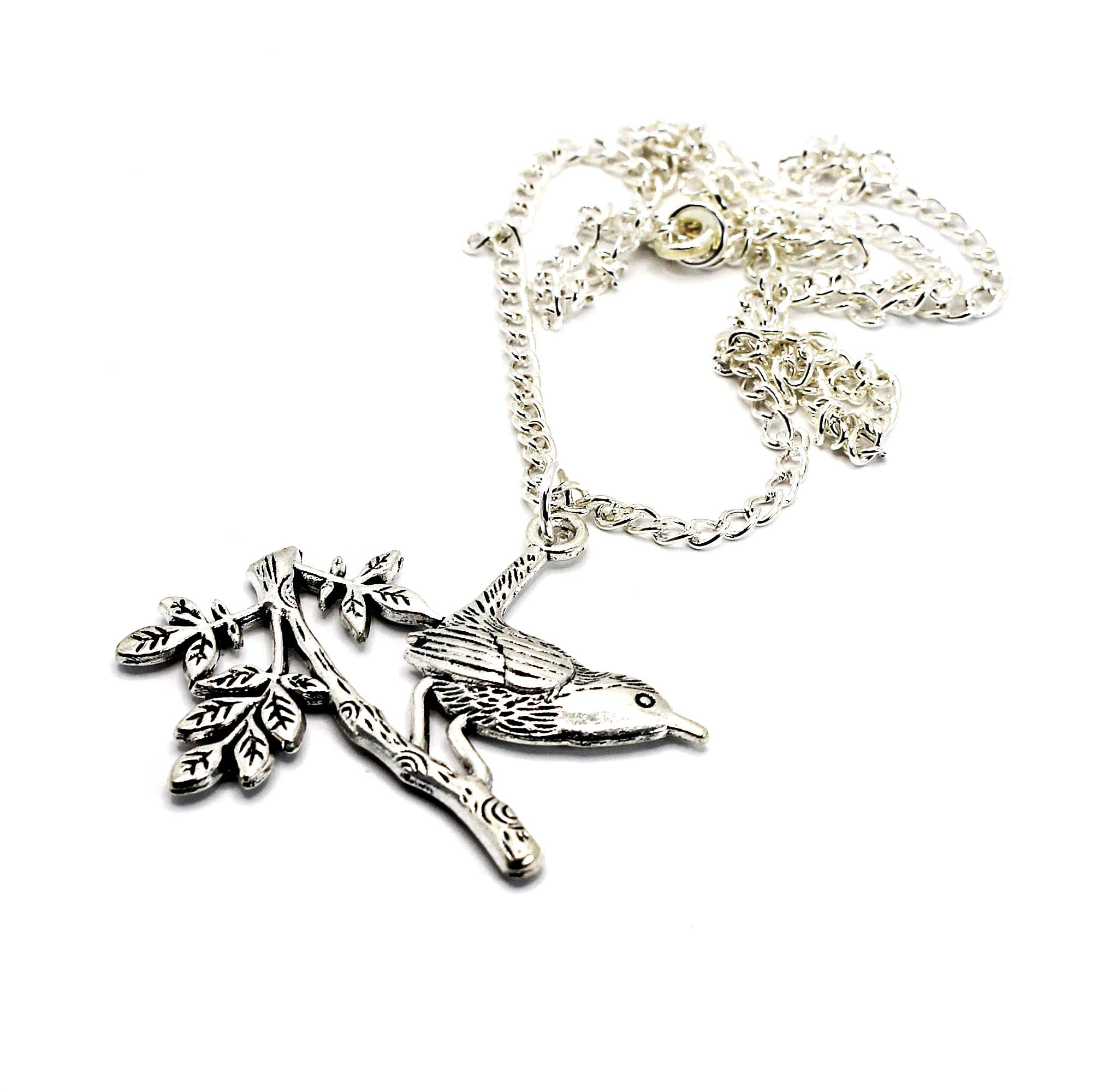 Dangle McWangleWren Bird Pendant on an 18 Inch Necklace, Bird Lover Gift, Handmade in Cornwall