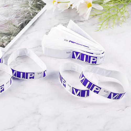 Miniatura 4 de KINBOM 300 pulseras de papel para eventos, pulseras de identificación ligeras VIP adhesivas de papel para eventos, conciertos, clubes, festivales