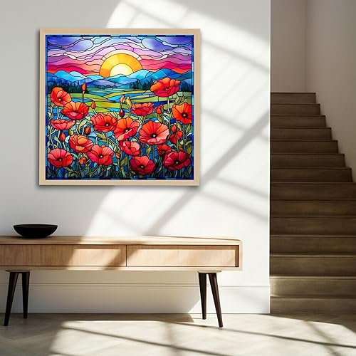 Miniatura 6 de DIYDECORFUN Kits de pintura de diamantes 5D para adultos, arte de diamantes de abeja de miel, kit de vitrales para principiantes, arte de cuentas de