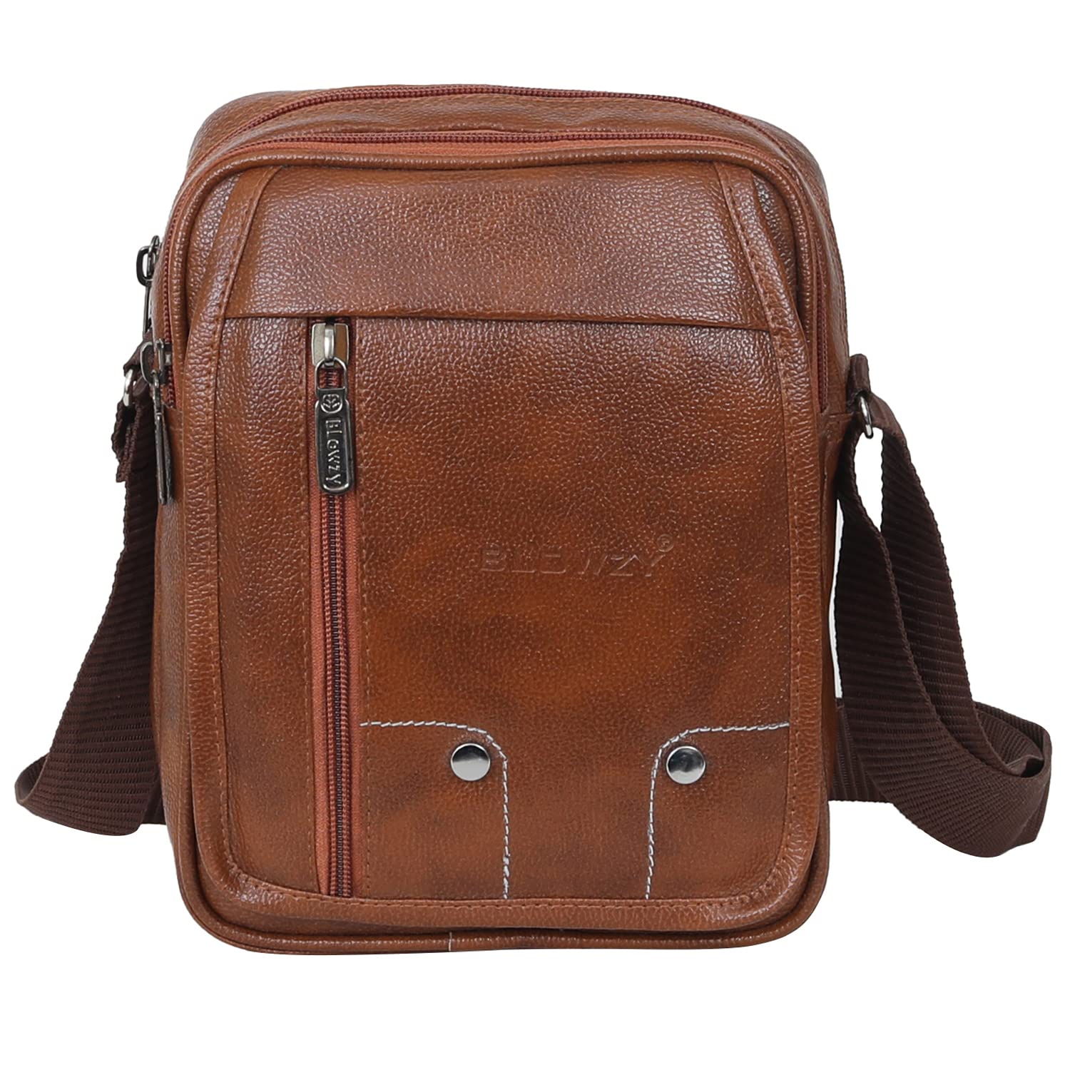 goodfriends Good Friends PU Leather Sling Cross Body Travel Office Business Messenger One Side Shoulder Bag for Men Women-picture-46