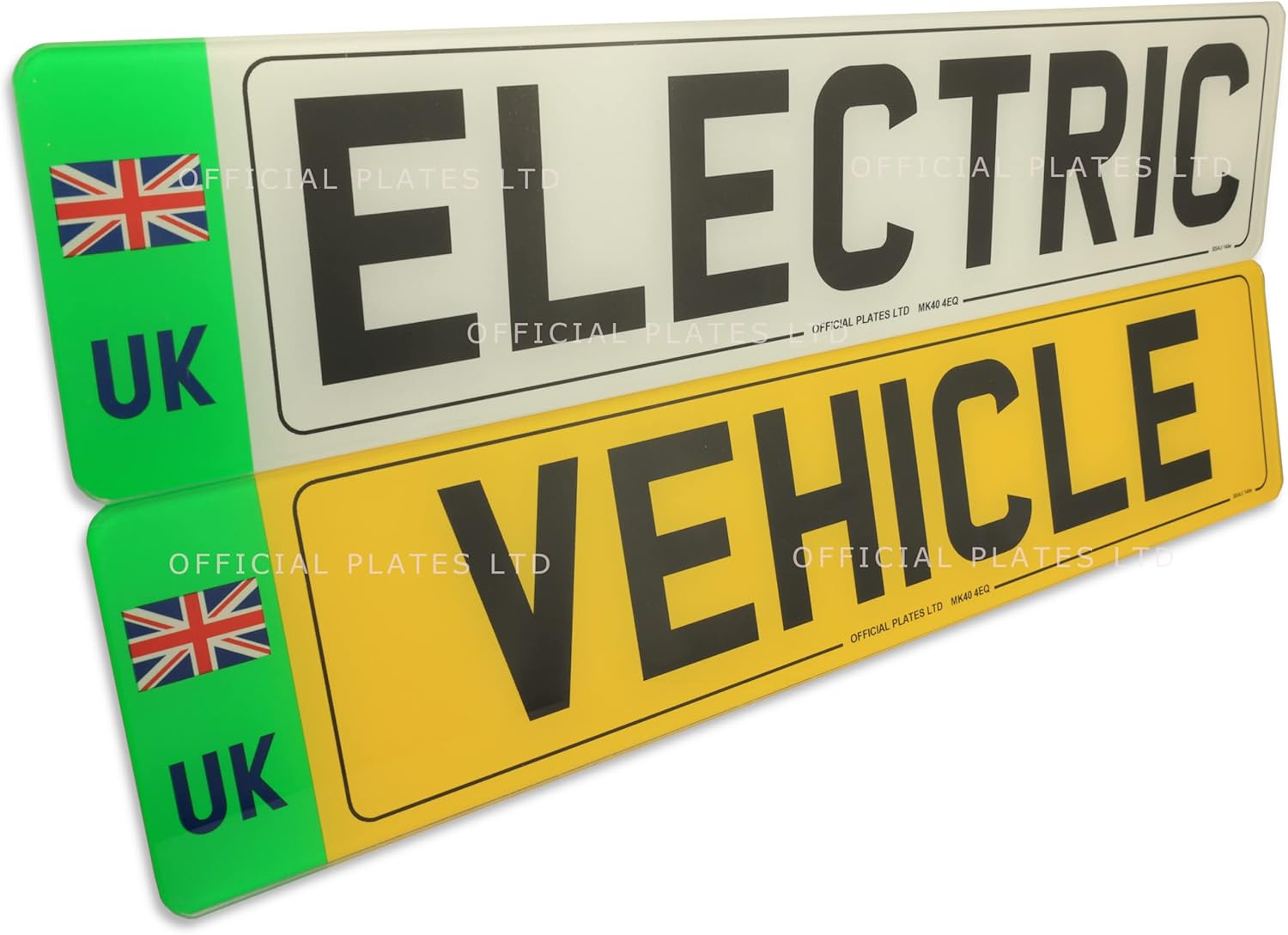 EV UK Electric Vehicle Number Plates for Cars UK/EU/Europe Legal with