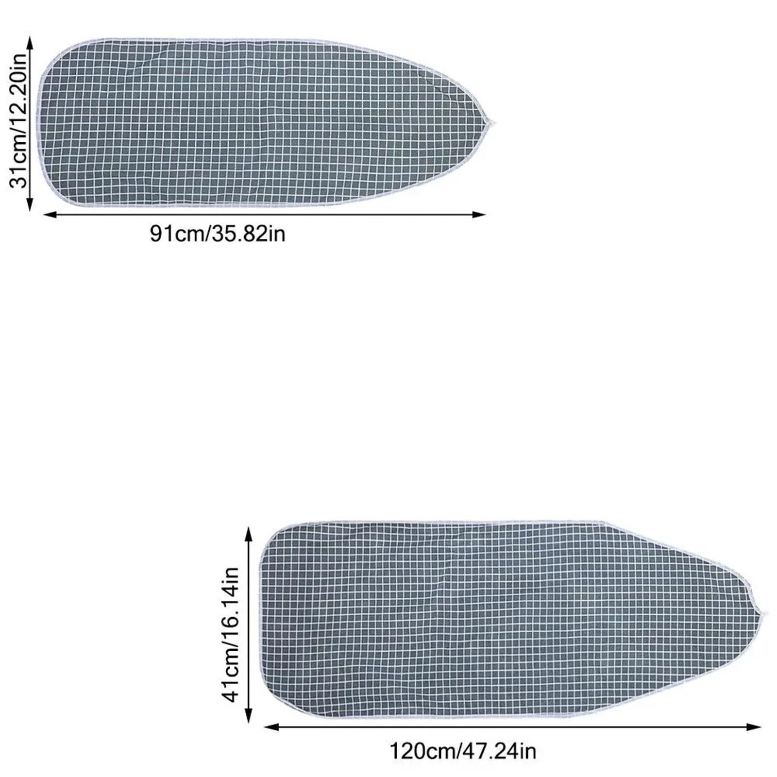 Coperture per assi da stiro, Panno for asse da stiro universale, cuscinetto addensato durevole, resistente al calore, resistente alle bruciature, imbottito stampato(B191x31cm)