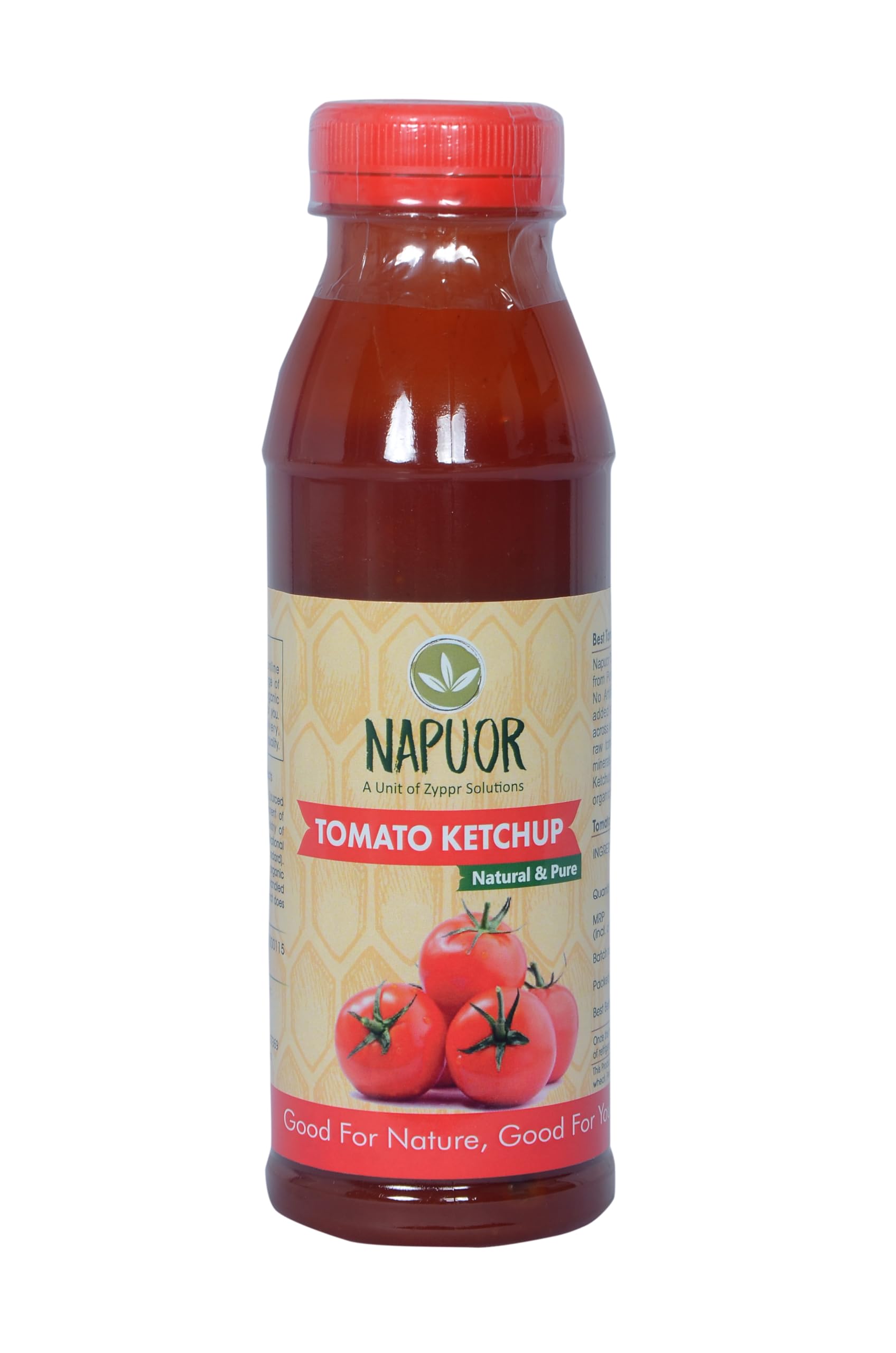 NAPUOR Organic Tomato Ketchup 380 gram | Organically Grown Tomatoes | No Preservatives Or Chemicals | Low Sugar| Sauce | Low Calories (B07K47JGLW) Amazon Price History, Amazon Price Tracker