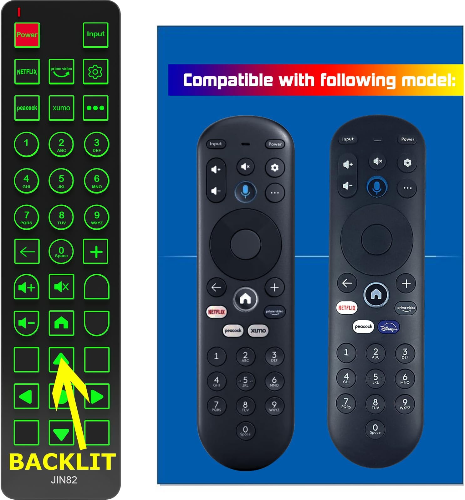 Amazon.com: Replacement Remote Control for Pioneer Xumo TV PN50-751-24U ...