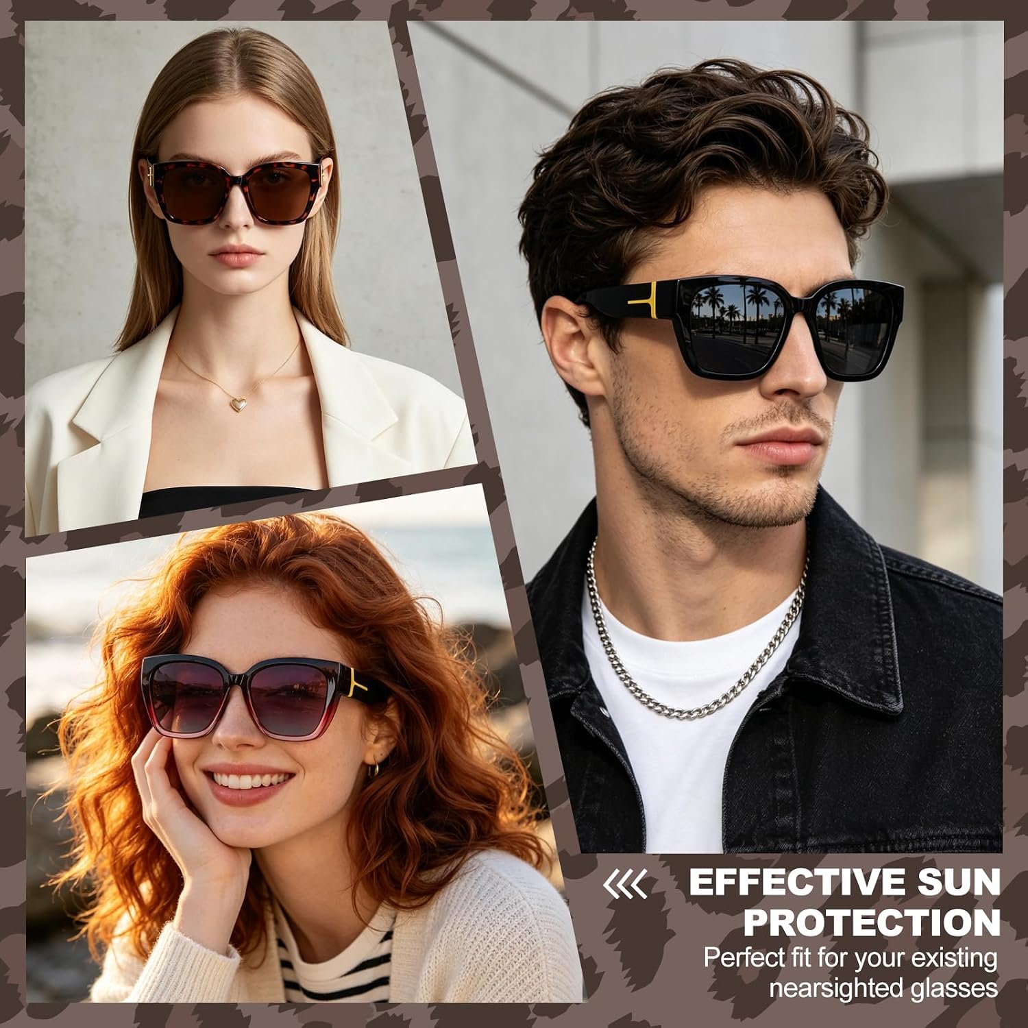 3 Pack Polarized Fit Over Sunglasses Women Men Over Glasses UV400