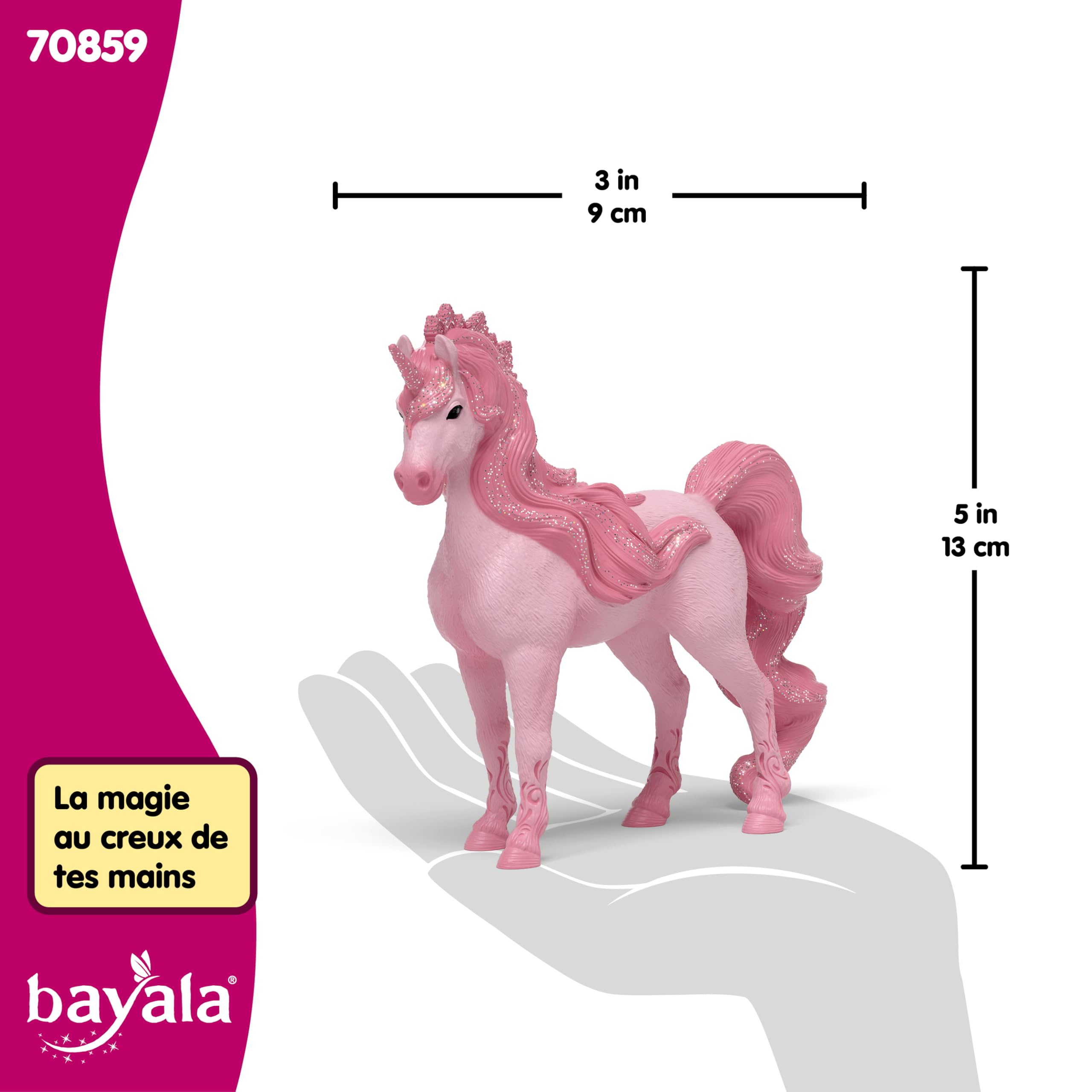 Figura Schleich Bayala Unicorno Cassiopeia Giumenta 70859, Giocattolo Magico Per Bambini Dai 5 Anni, 14x4x12 Cm