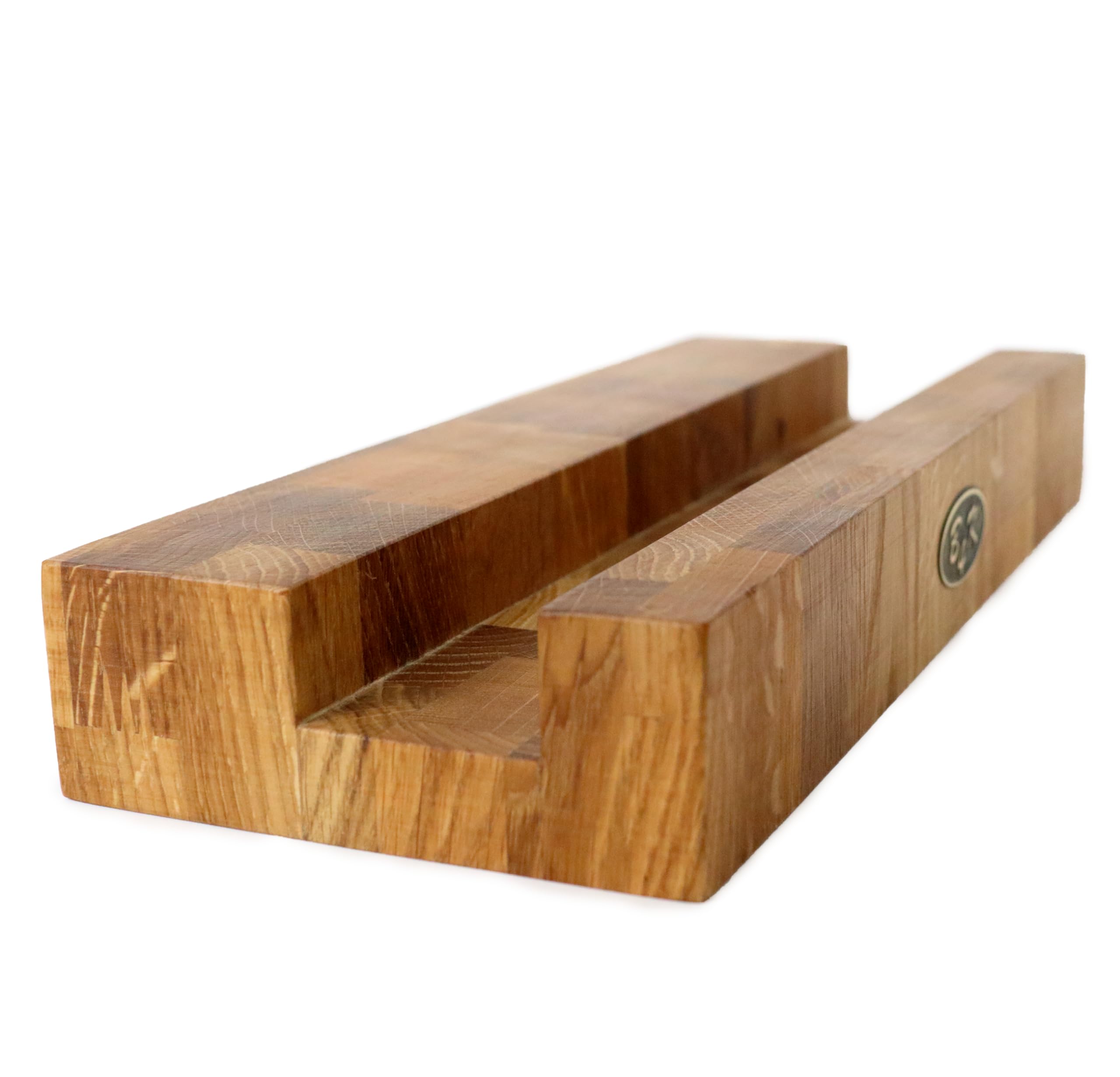 B4K® Supporto per tagliere in rovere – Robusto supporto per tagliere in legno e blocco di legno (4 cm di spessore) | antiscivolo e durevole | progettato per tavole di 4 cm di spessore