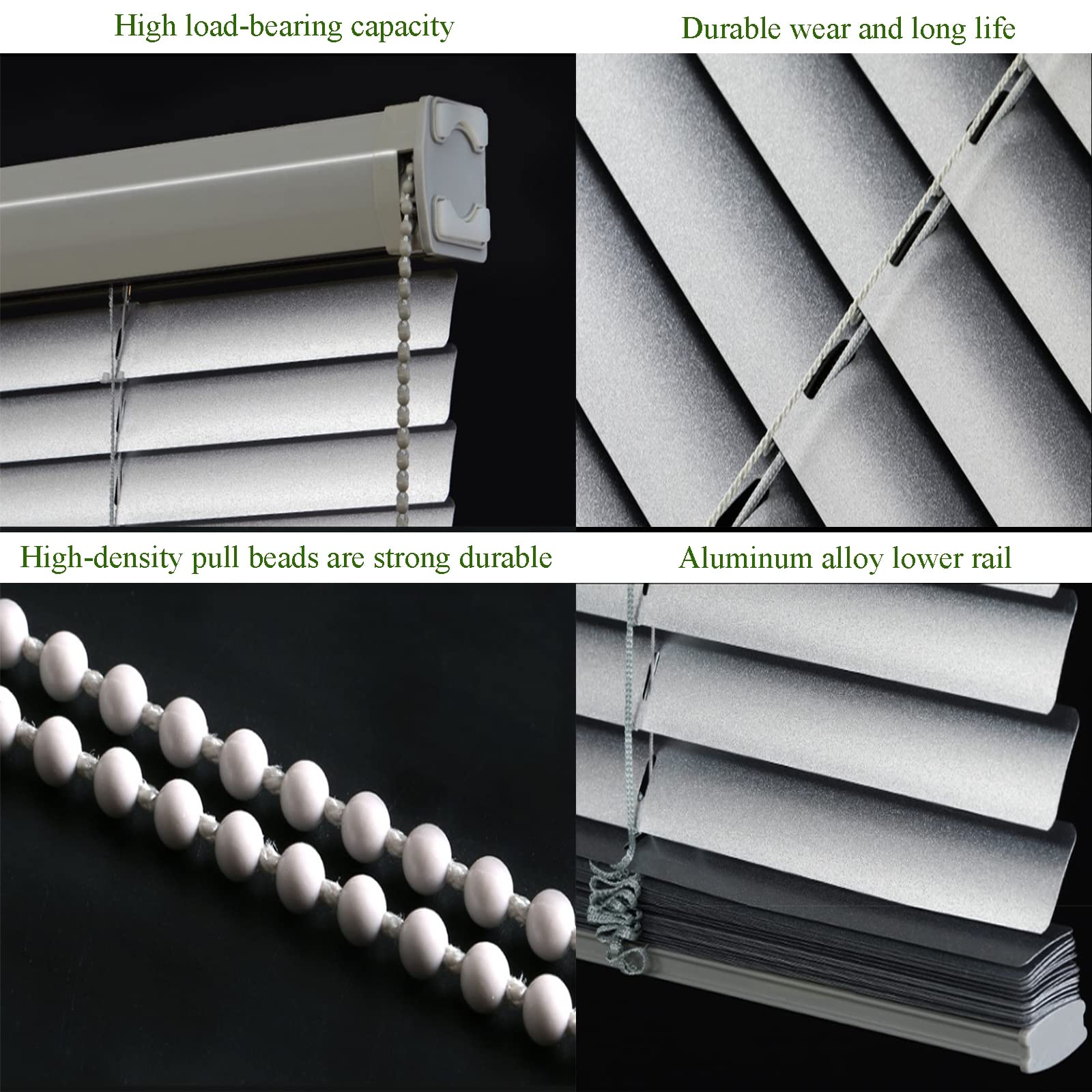 Aluminiowe żaluzje weneckie, wodoodporne, aluminiowe żaluzje okienne, zaciemniające, ochrona przed promieniowaniem UV, do kuchni, biura, łazienki, sypialni, salonu, konfigurowalne, szer. 50 x wys. 220 cm