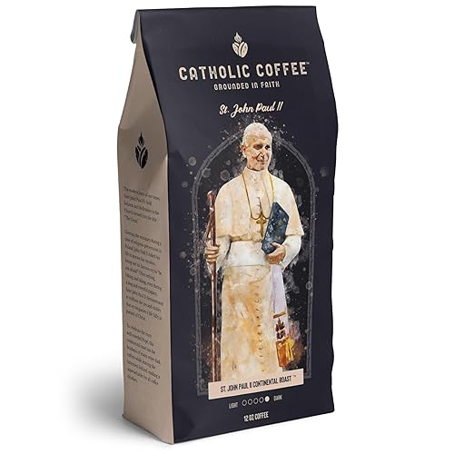 St. John Paul II Peruvian Dark Roast Catholic Coffee (molido) 12 onzas