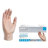 Vista 1 de AMMEX - Guantes de nitrilo, desechables, sin polvo, S