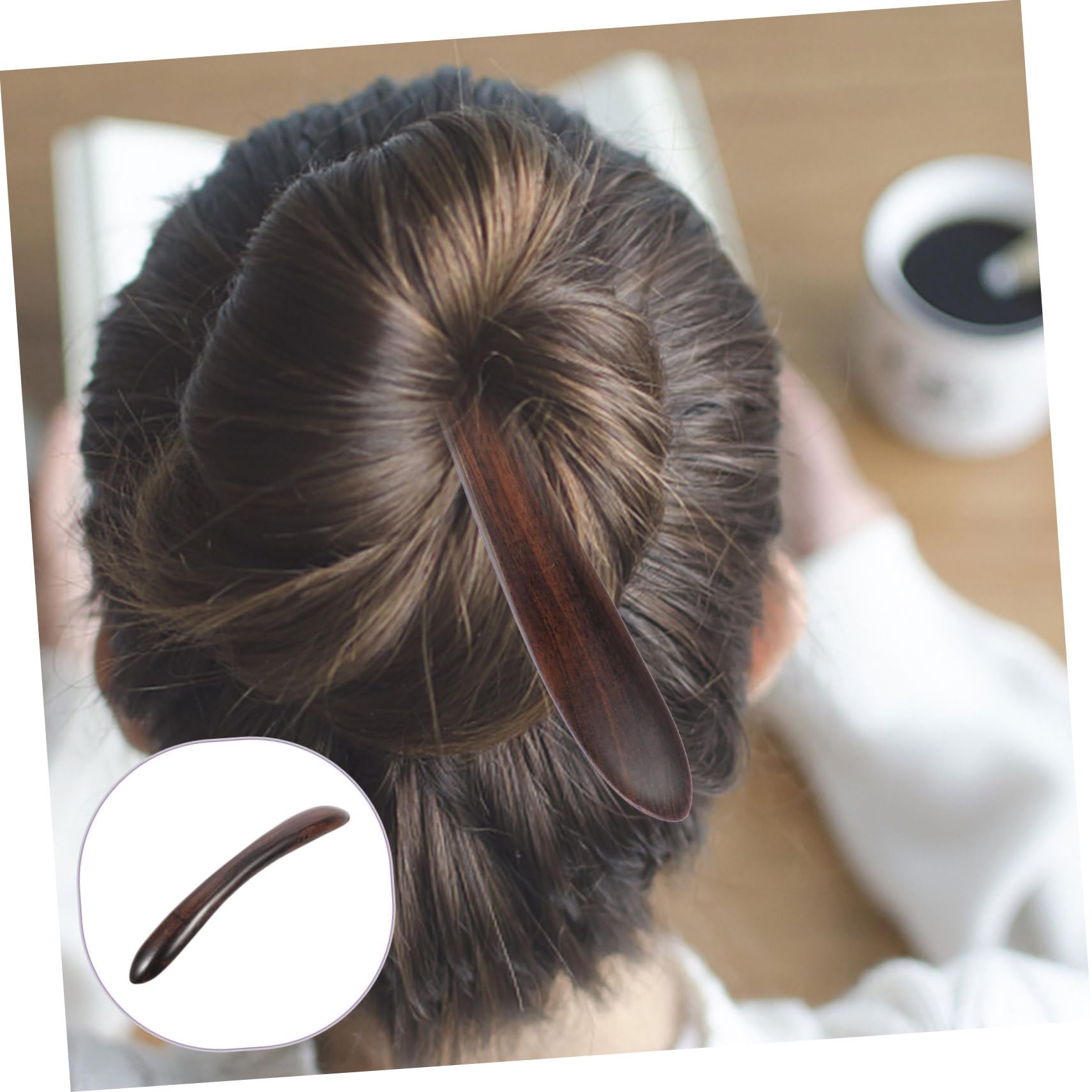 DOITOOL 5stücke Doppelspitzen -haarstäbe Für Lange Haarnadeln Schwarzem Für Hochzeiten Partys Und Tägliches Styling