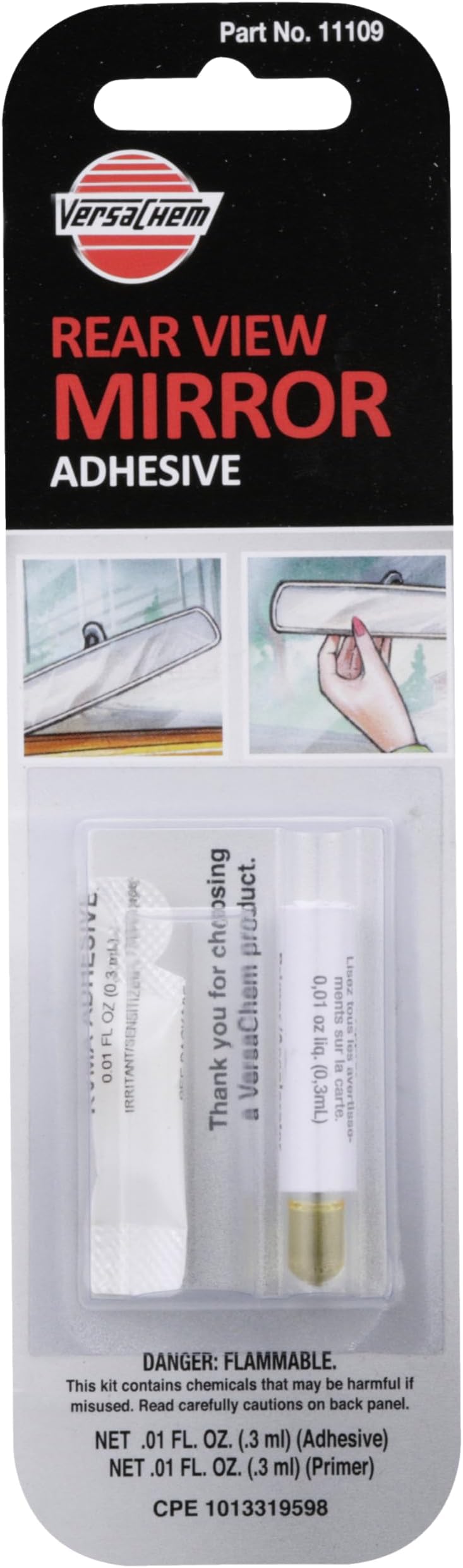 11109 Rear View Mirror Adhesive
