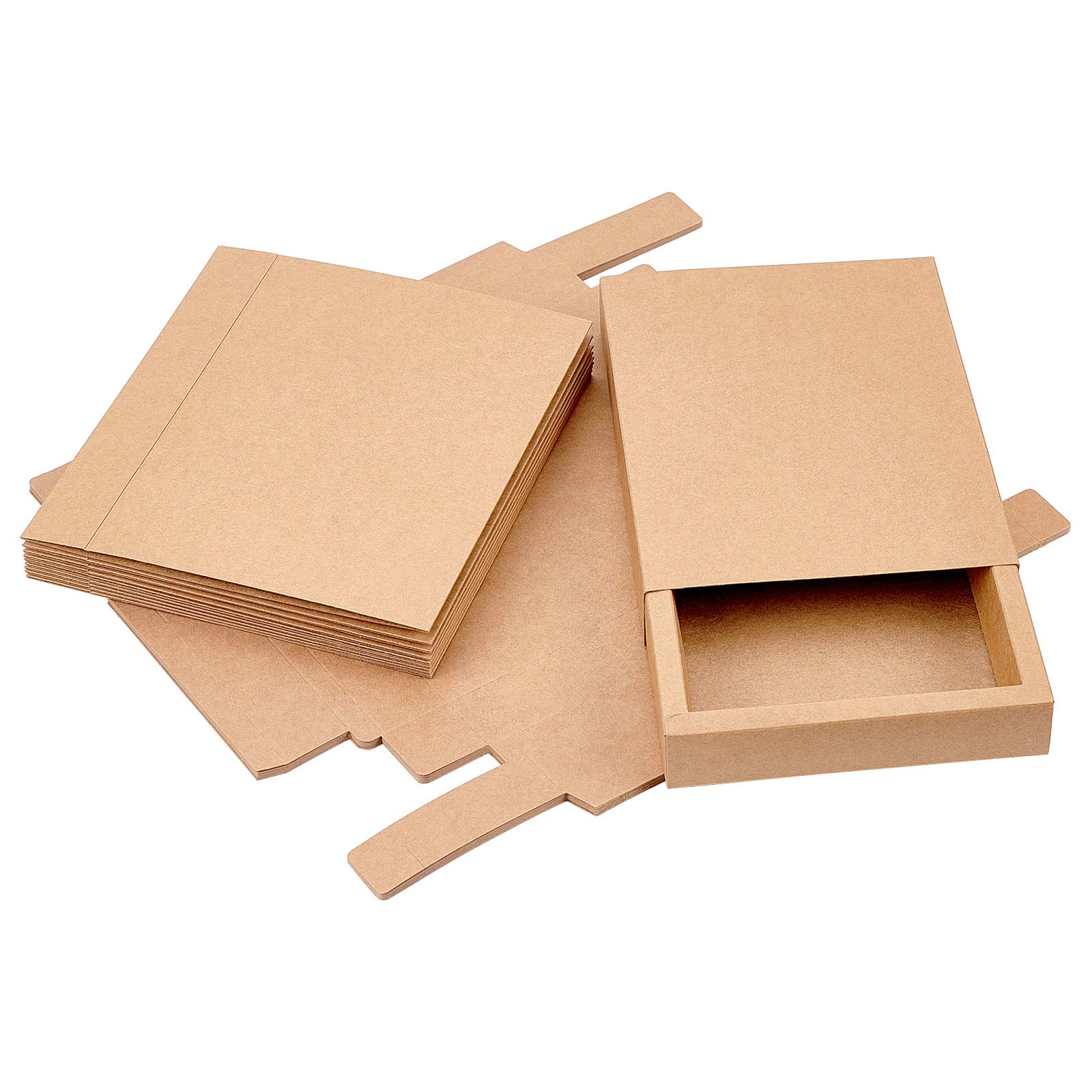 BENECREAT 10 Pack Scatola di Carta Kraft Marrone 20x15x3cm per Sapone Gioielli Caramelle Snack Scatole Piccole Scatole Regalo per Confezioni Regalo, Natale, Matrimonio, Bomboniere