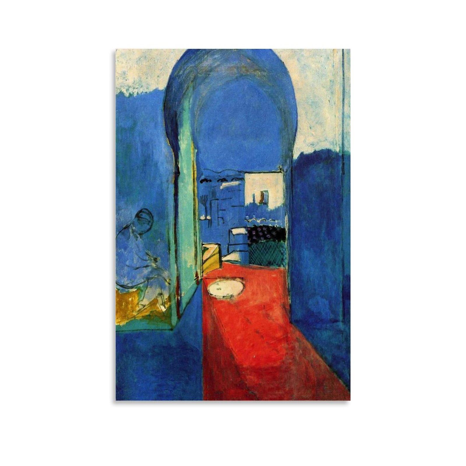 Cambos Unframe-Style Henri Matisse Famous Painters' Works（Entrance To The Kasbah）Printing Posters Wall Art Scroll Canvas Painting Picture Living Room Decor Home 16X24inch(40X60cm)