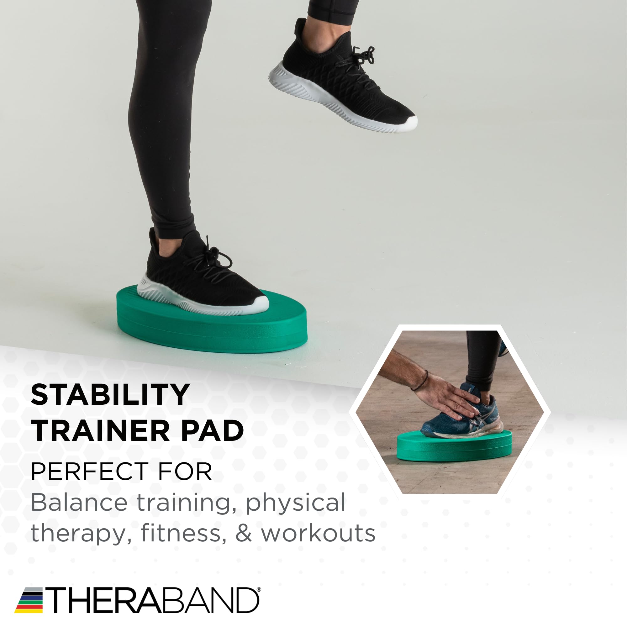 Thera-Band 23305 - Plataforma de Equilibrio para Fitness, Color Verde