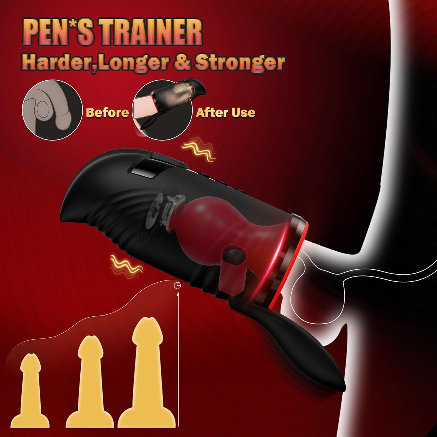 Male Masturbator Penis Pump with Testicle Vibrator, 4-in-1 Upgraded Male Sex Toys for Men with 3 Rotating, 5 Sucking & 10 Vibrating Modes, Hands-Free Pocket Pussy Blowjob Simulator Adult Toys