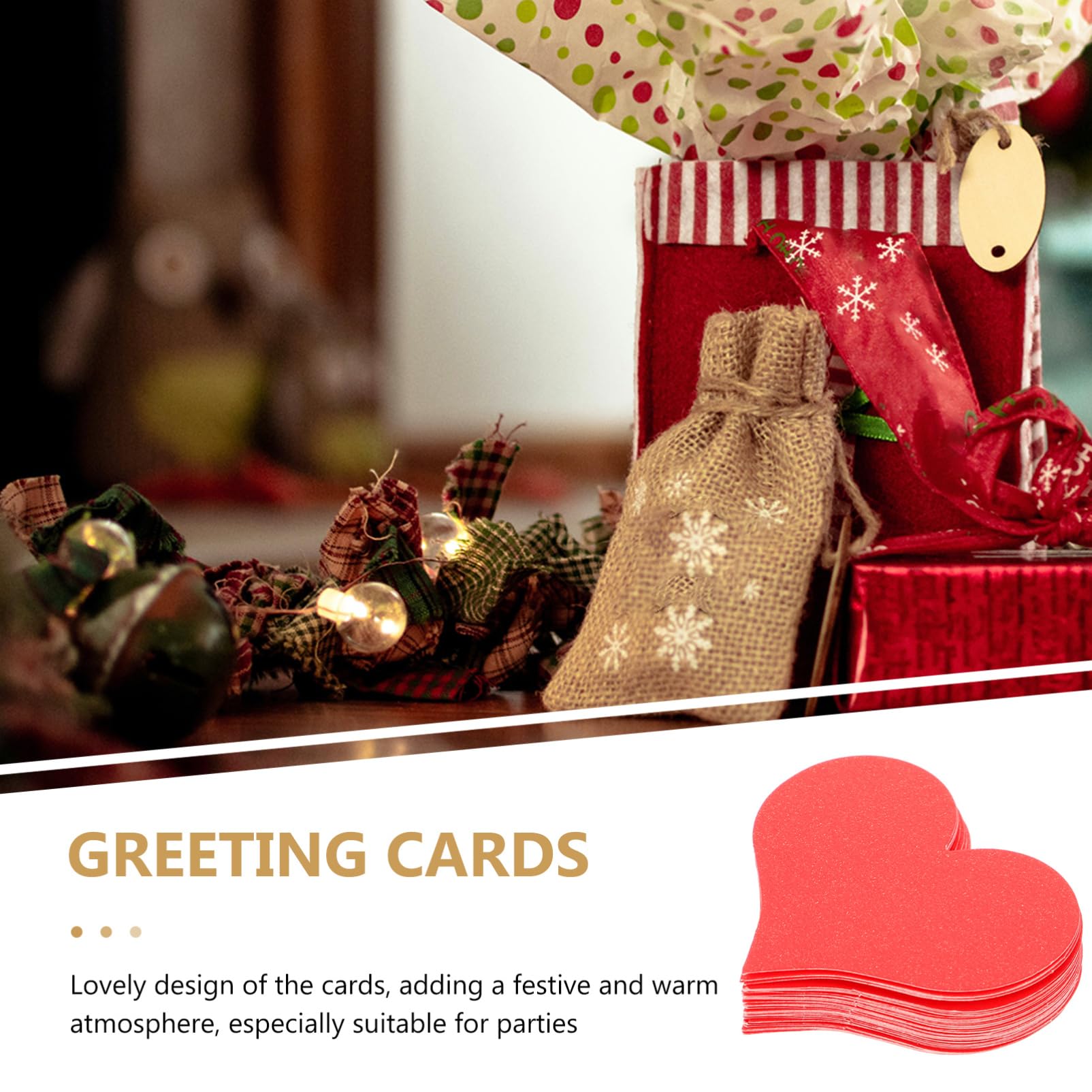 NUOBESTY 4 Set Carta D'amore Biglietti D'auguri Vuoti Piccole Carte Vuote Insegna Al Neon Decorazione Muro Wall Decor Carta Del Cuore Kit Di Biglietti Di San Rosso 100 Pezzi * 4