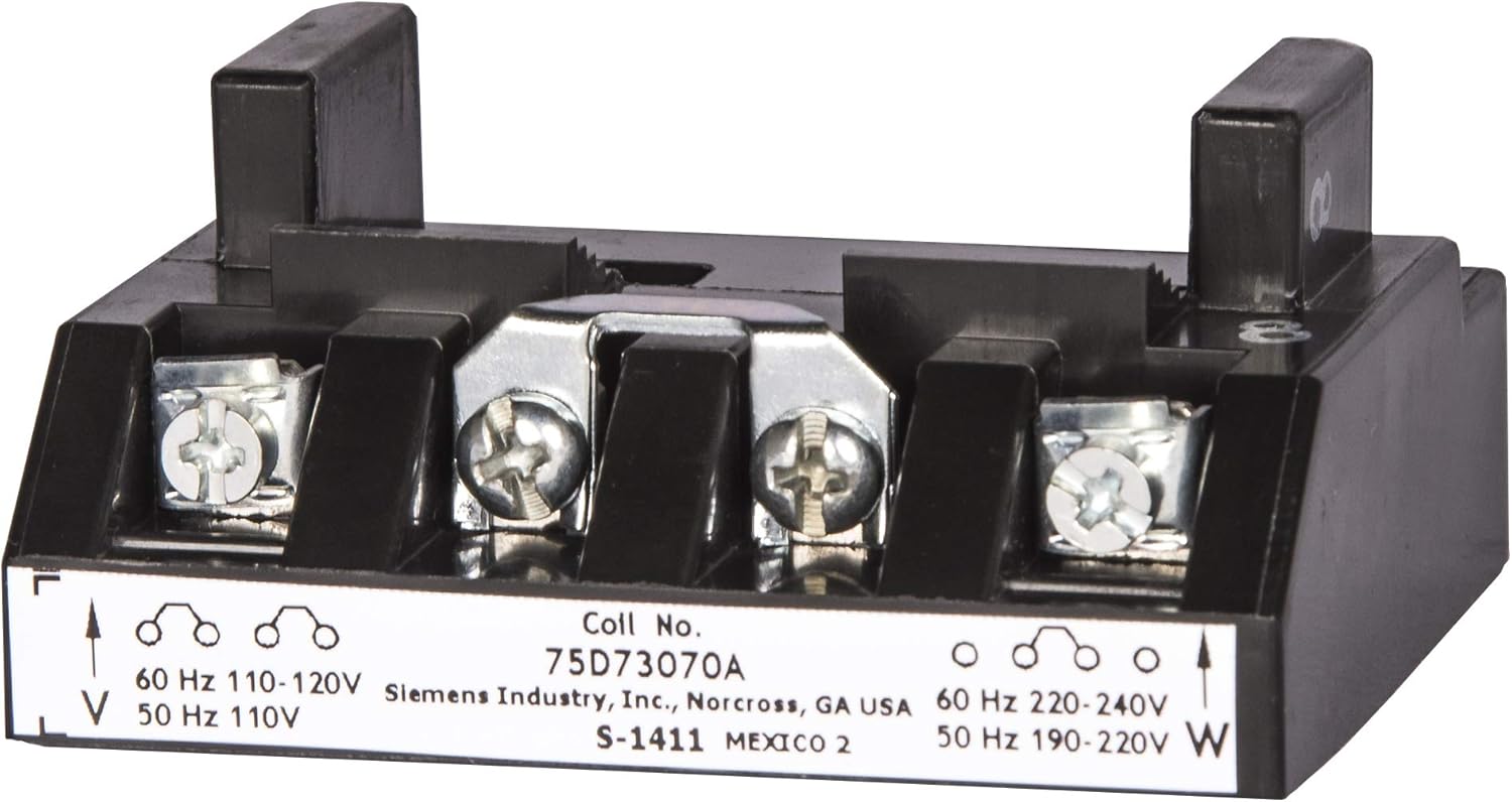 Siemens 75D73070D Starter and Contactor AC Coil, 00-2-1/2 Size, P U ESP200 Model, 208V 60Hz , Black