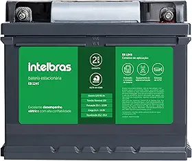 Bateria Elétrica Estacionária PB-ACIDO 12V 45AH EB 1245 Preto Intelbras