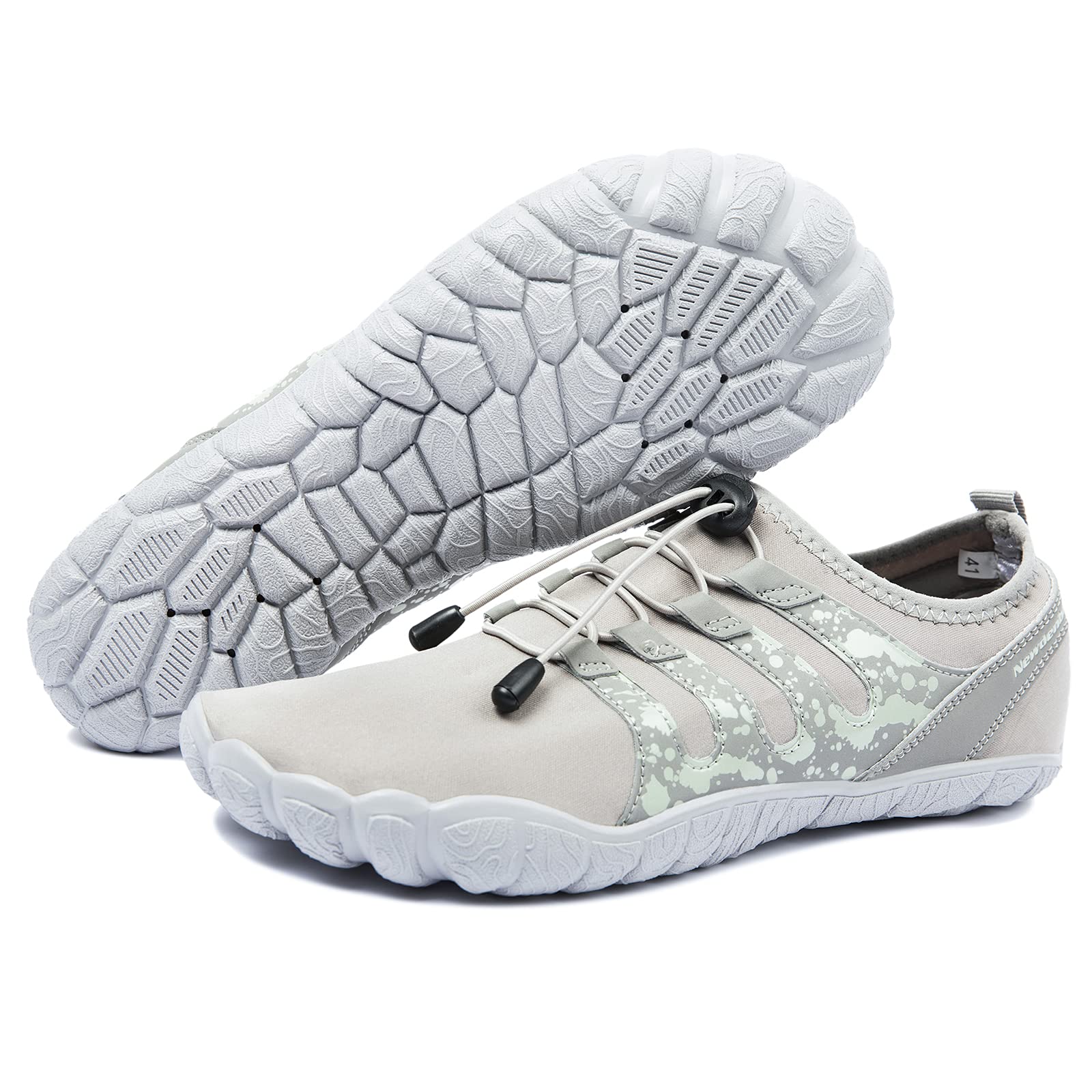 Josaywin Chaussures aquatiques pieds nus pour homme - Séchage rapide - Pour natation, plongée, surf, piscine, sports aquatiques, plage, marche à bout large