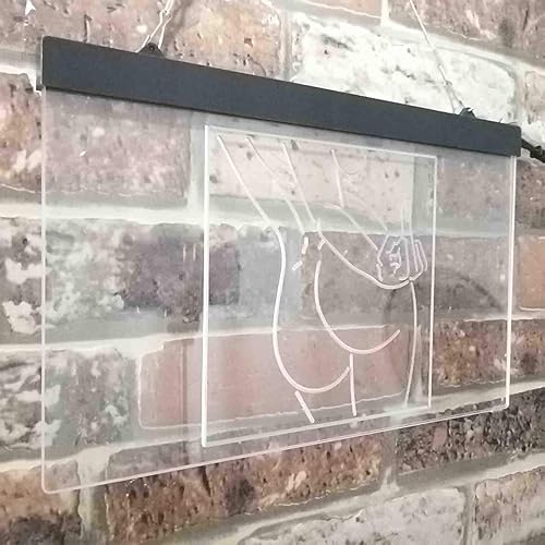 Miniatura 4 de Bad Bitch Middle Finger Fxxk Girl Room - Letrero de neón LED de doble color, blanco y morado, 16 x 12 pulgadas st6s43-i3799-wp