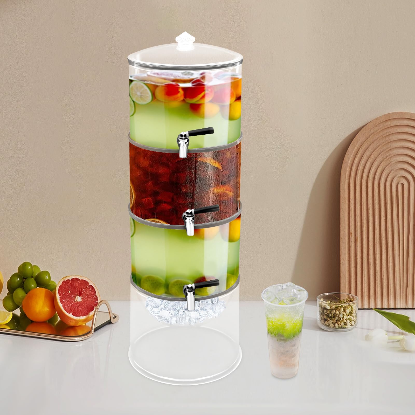 Distributeur de boissons à 3 niveaux - Seau isotherme de 4 l