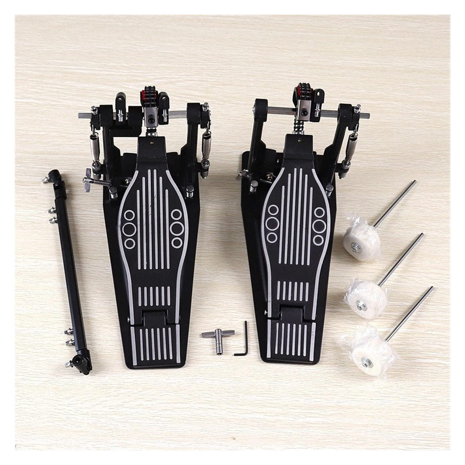 FLFL Pratica Pedale Tamburo Doppio Pedale con Tamburo per Pedale per Pedale per Percussione Strumento di Batterista