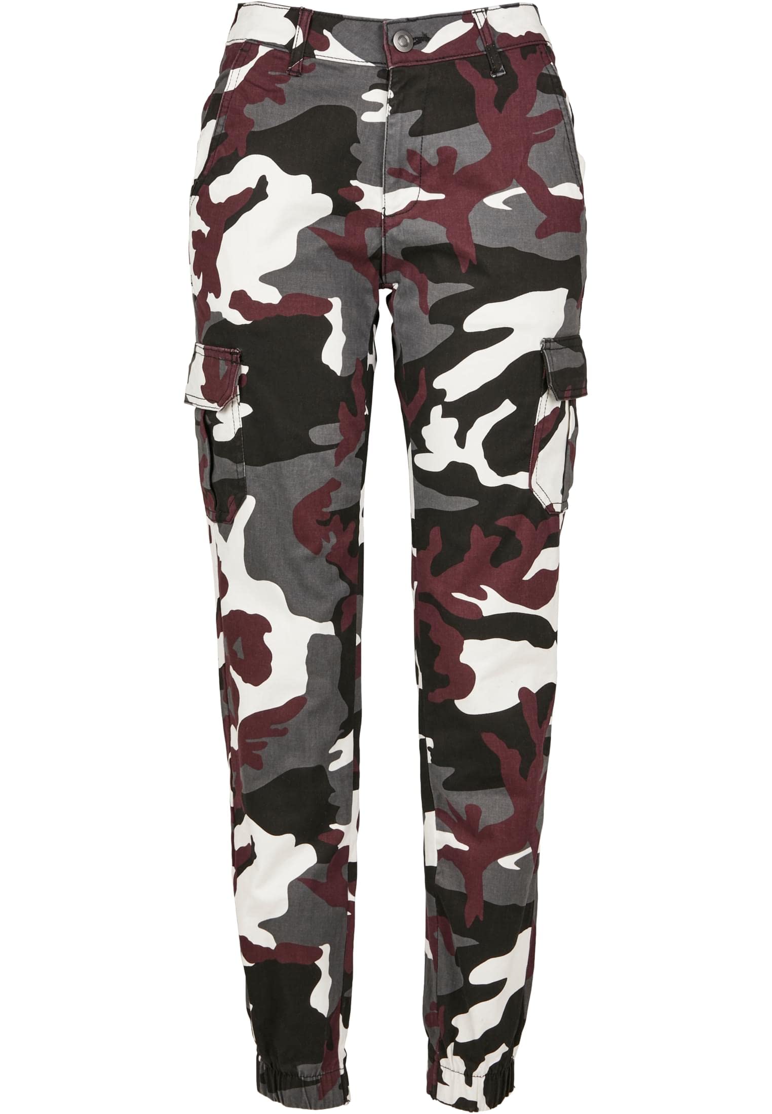 Urban Classics Ladies High Waist Camo Cargo Pants - Spodnie Kobiety