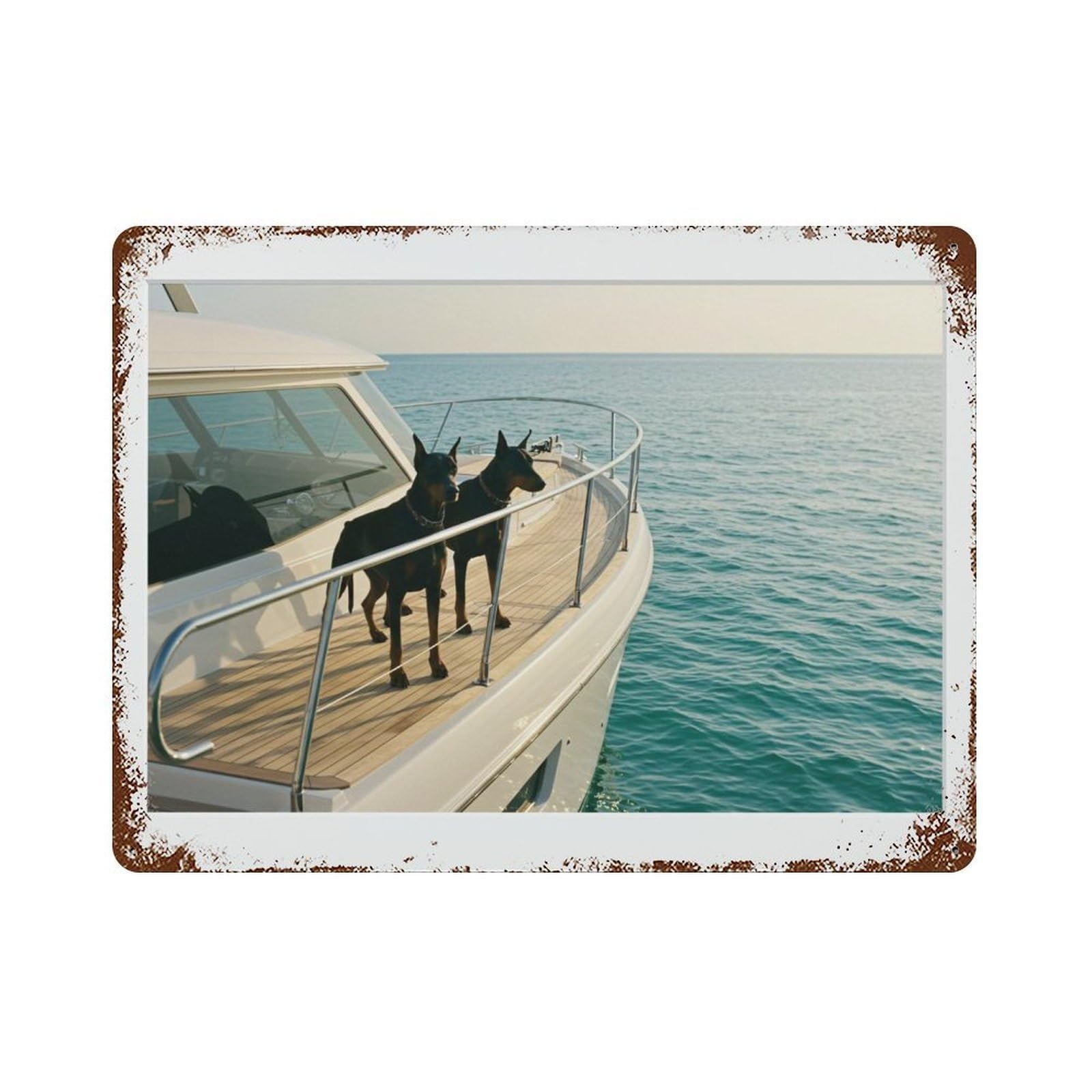 xiaoxiaoshen Boat Photography S1 Wall Decor Art Metal Tin Poster Modern Home Decor Art Home Bar Shop Decorations Vintage Sign 30x40cm