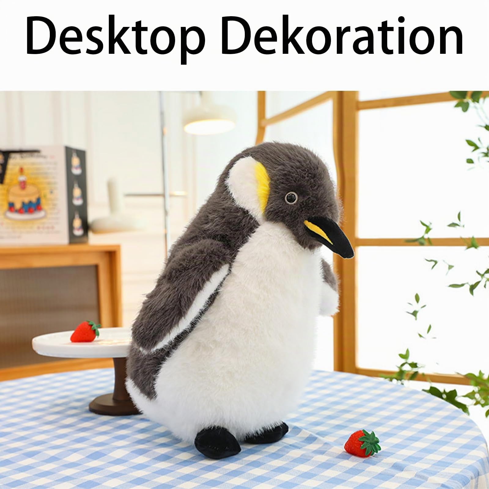 Pinguin Kuscheltier, Pinguine Plüschtier, Große Stofftier Plüschpuppe XXL, Flauschig Wie Echter Pinguin, Kuscheltier für Jedes Alter und Jeden Anlass (70CM)