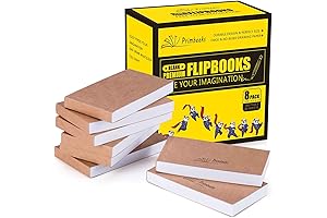 "PRIMBEEKS No Bleed Premium Blank Flipbooks - Inspire Your Kids with 720...